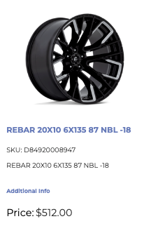 20x10 Fuel Rebar Rims 6x135 Ford F-150 Expedition