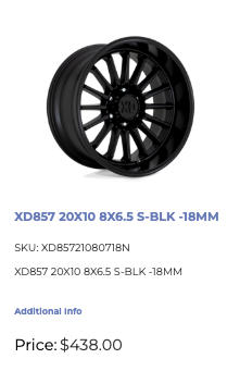 22x10 XD Rims 8x165 Dodge Ram GMC Chevy 2500 3500