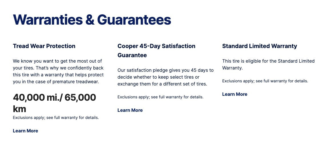 295/50/15 Cooper Cobra GT All Season