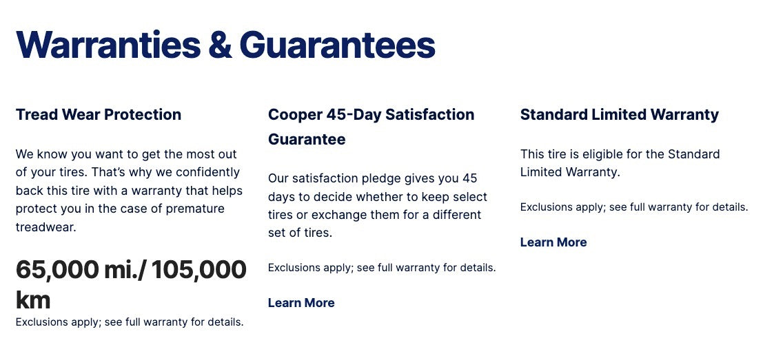 235/55/17 Cooper Endeavor Plus All Season