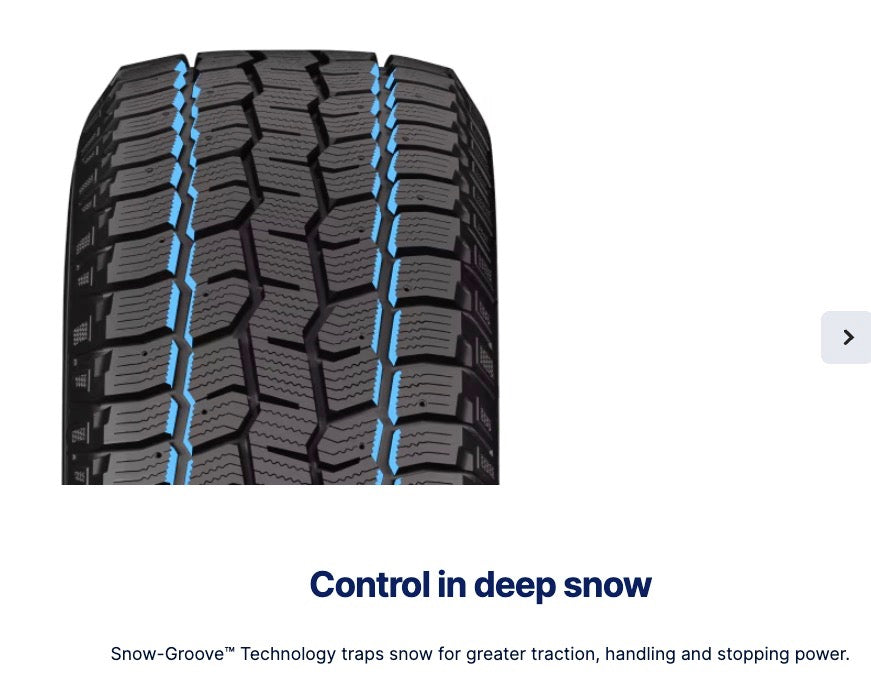 255/70/17 Cooper Snow Claw Winter Studdable