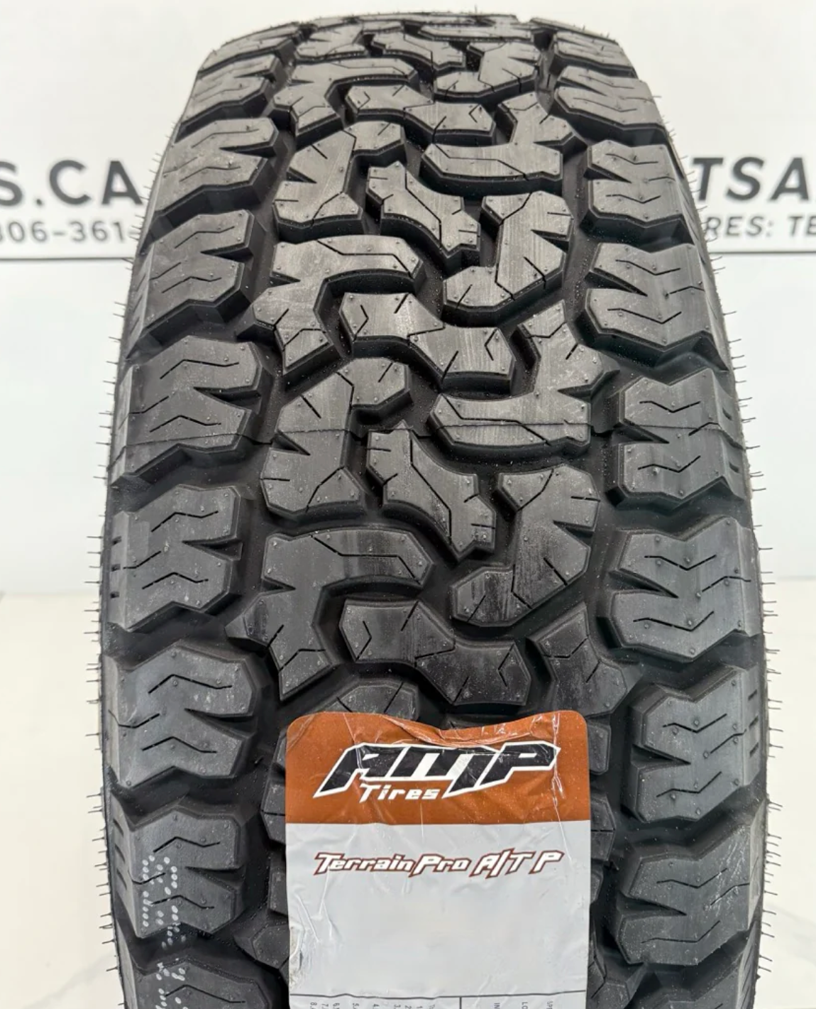 265/70/17 AMP Pro All Terrain Tires on 17" Replica Rims 6x139