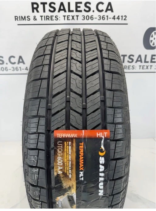 245/60/18 Sailun HLT All Season Tires on 18" Rims 5x108