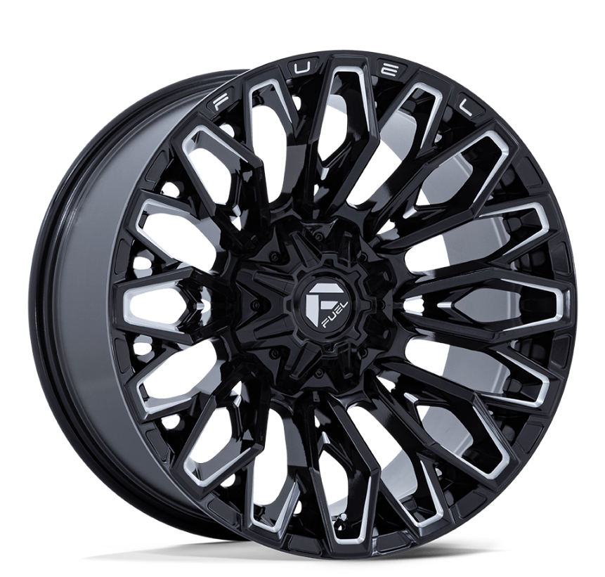 20x9 Fuel Strike Gloss Black Milled 8x170