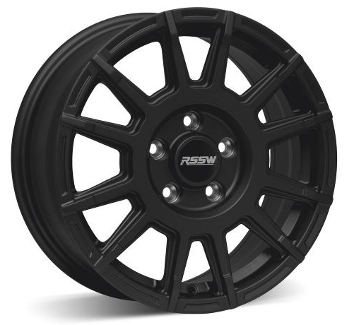 5x108 Gravel Satin Black Rims - 17", 18"