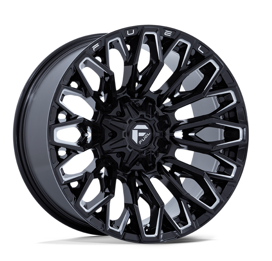 22x10 Fuel Strike Gloss Black Milled 6x135 6x139.7