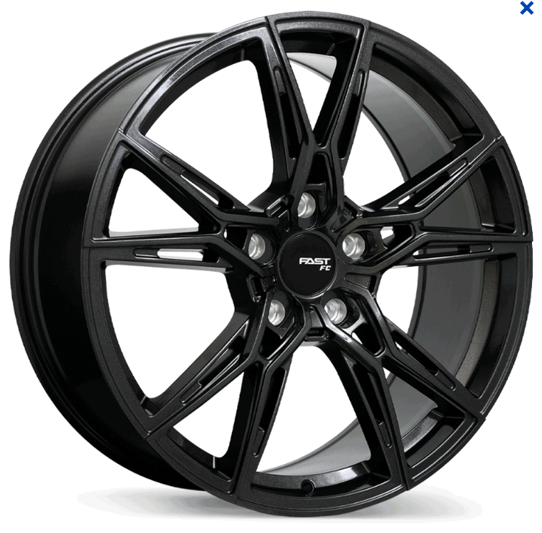 Fast FC10 Gloss Black Anthracite Rims - 18", 19", & 20"