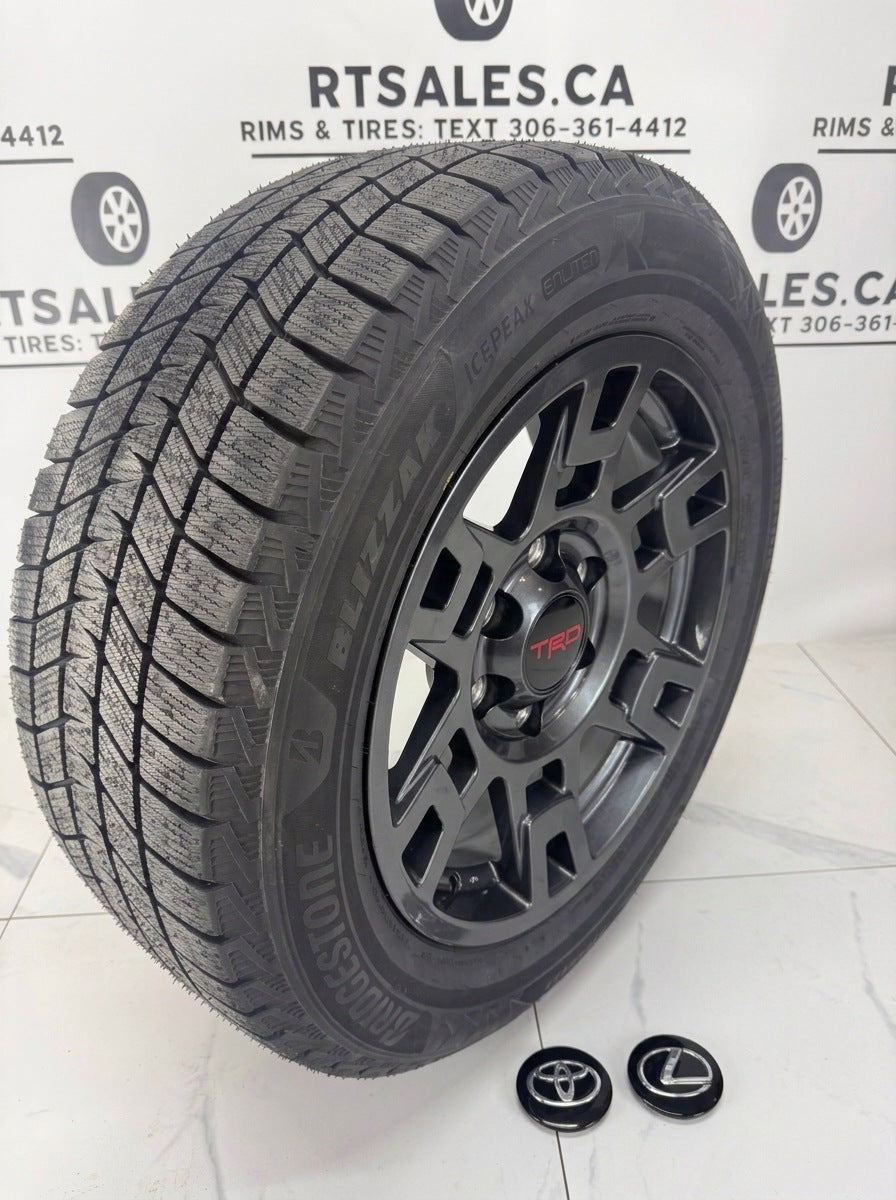 Bridgestone Blizzak Icepeak Winter Tires on 17" TRD Rims 6x139.7 - R&T Sales