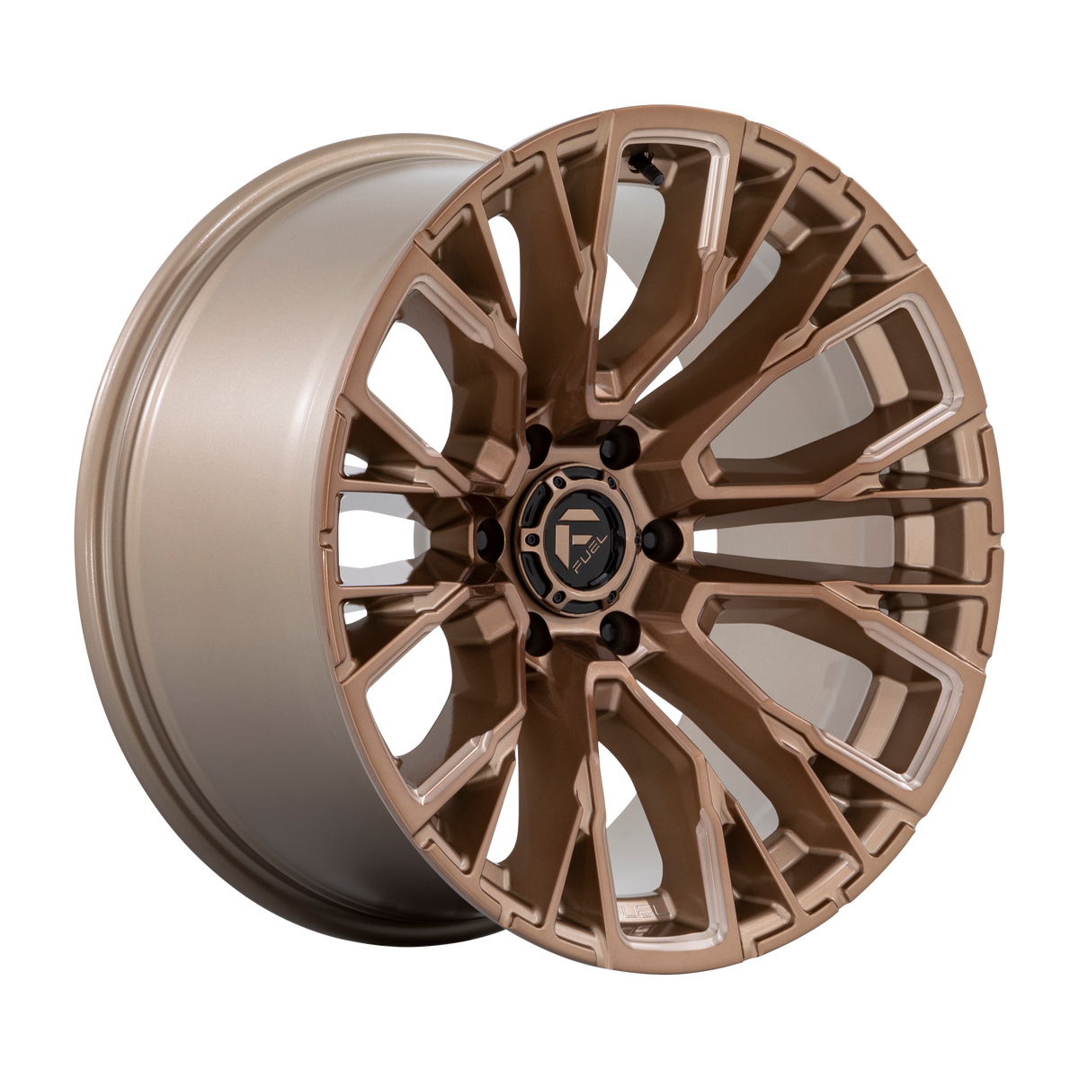20x9 Fuel Rebar Platinum Bronze Milled Rims 6x135 — Platinum Bronze Milled