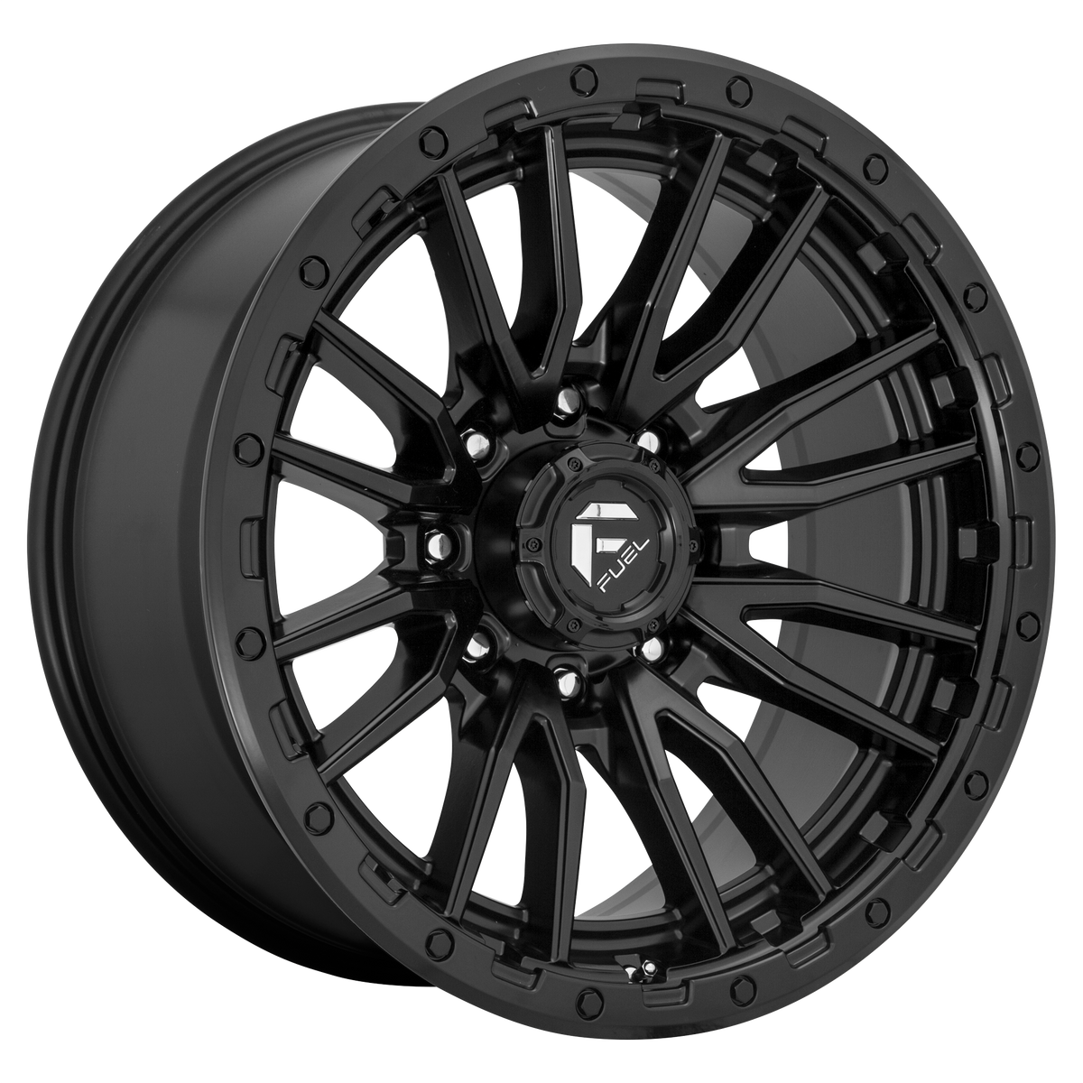 22x9 Fuel Rebel Rims 6x139.7 — Matte Black