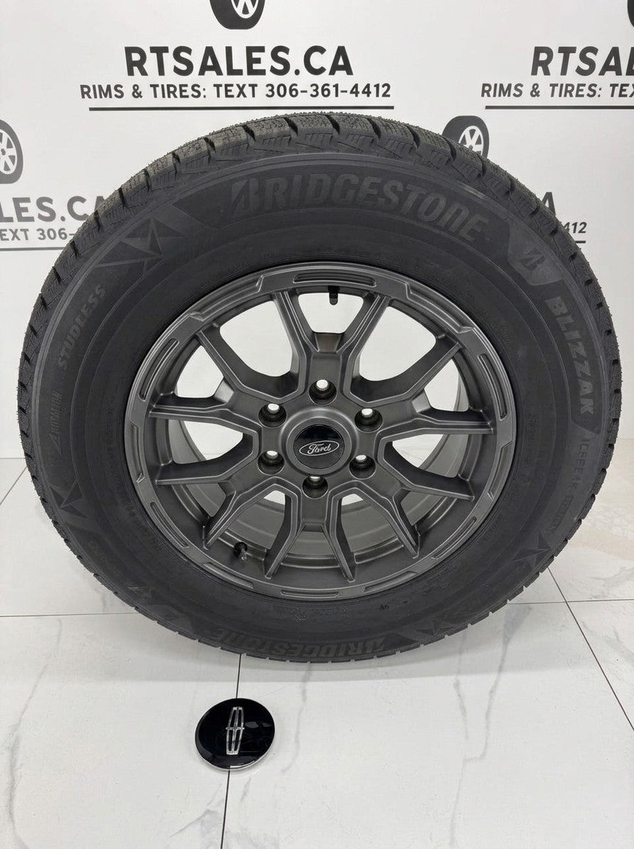 Bridgestone Blizzak Icepeak Winter Tires on 17" Ford Bronco Rims 6x139 - R&T Sales
