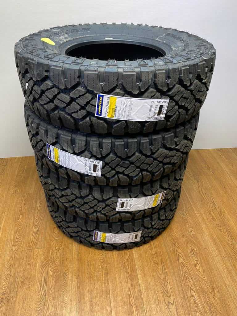 Lt 285 75 18 Goodyear Wrangler Duratrac E All Weather Tires 