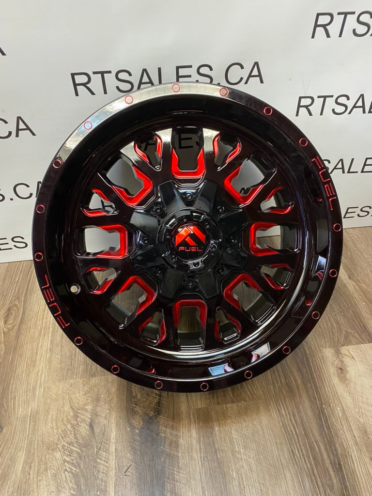 18x9 Fuel Stroke Rims 8x180