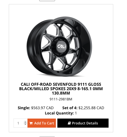 20x9 Cali Rims 8x165 Dodge Ram Gmc Chevy 2500 3500