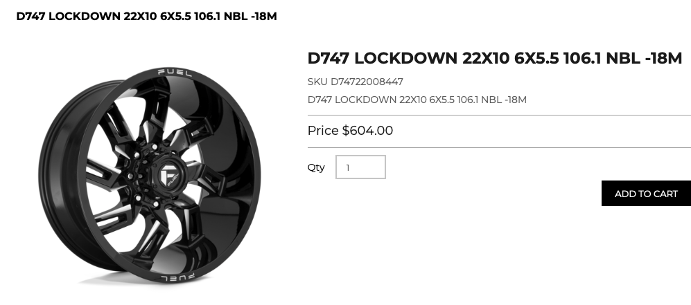 22x10 Fuel rims 6x139 GMC Chevy Dodge Ram 1500