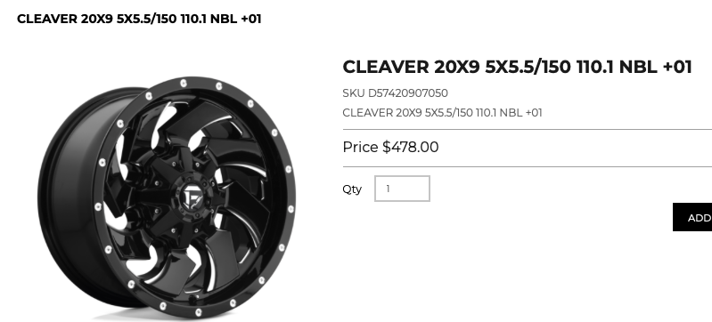 20 inch Fuel rims 5x139 & 5x150 Dodge Ram 1500 Toyota Tundra