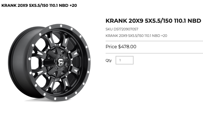 20 inch Fuel Rims 5x150 5x139 Dodge Ram Toyota Tundra