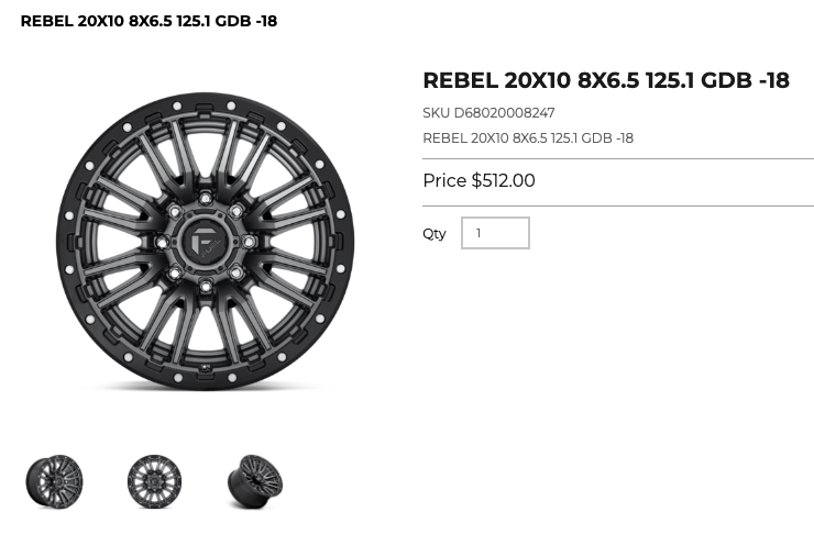 20 inch Fuel Rims 8x165 Dodge Ram GMC Chevy 2500 3500
