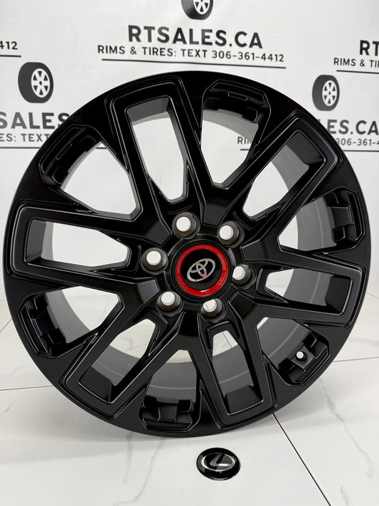 6x139 Black Replica R262 rims – 17", 18", 20"