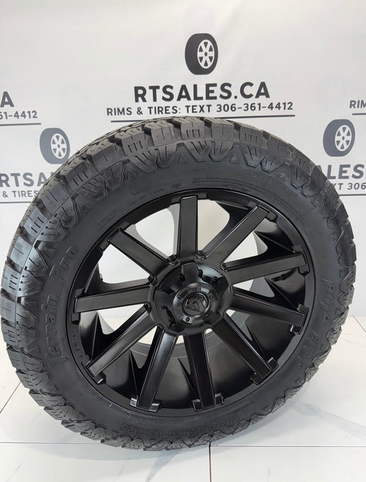 LT AMP Pro A/T Tires on 18" & 20" Fuel Contra Rims 6x135/139