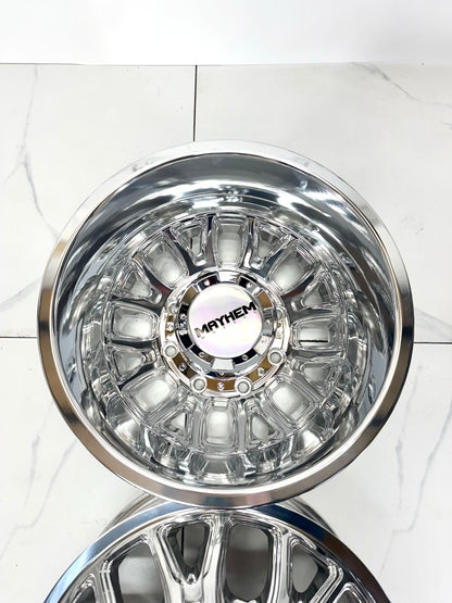 17x6.5 Mayhem Cogent Polished Dually Rims