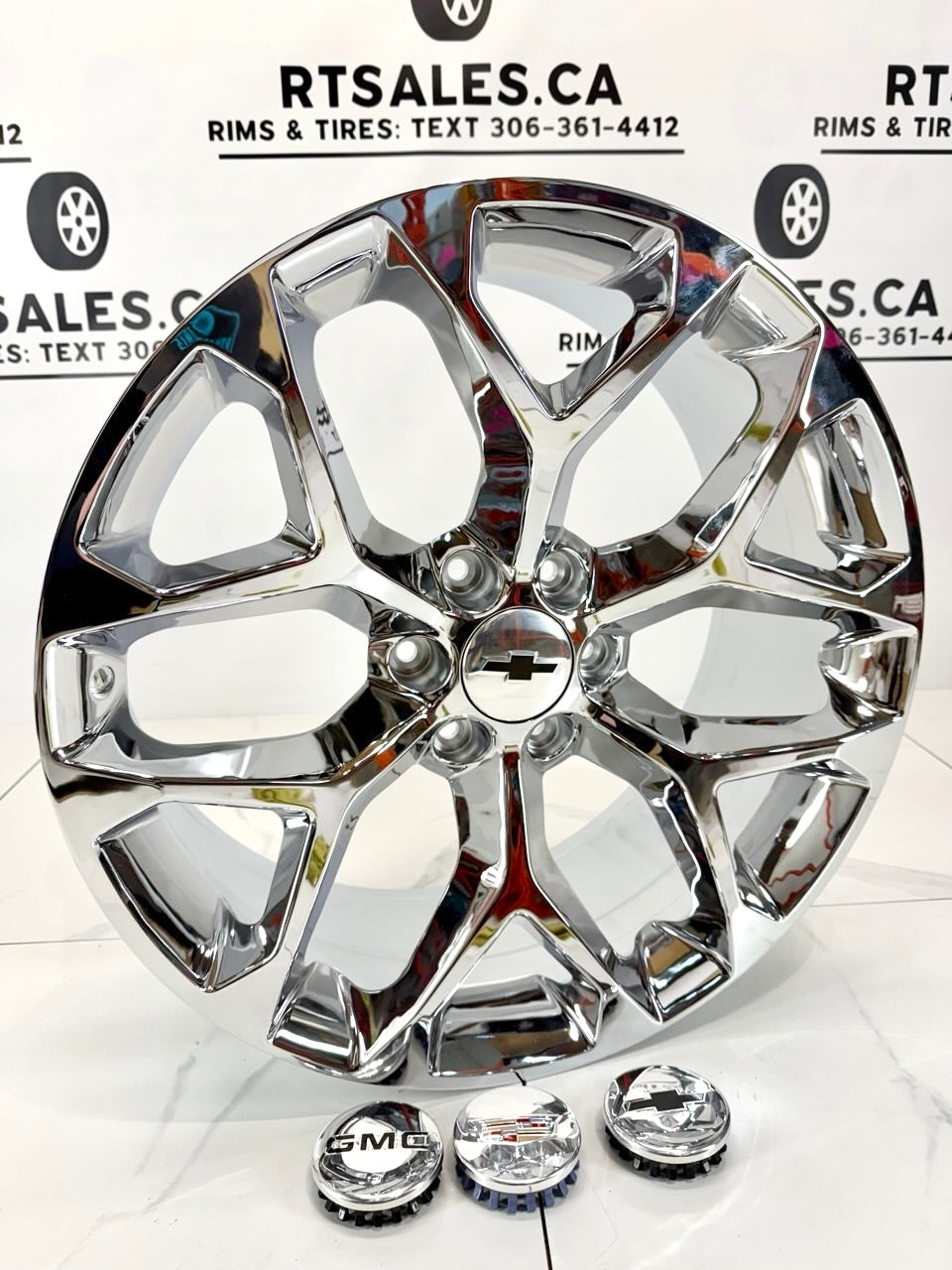 6×139.7 Chrome Snowflake Replika Rims – 20" & 22"