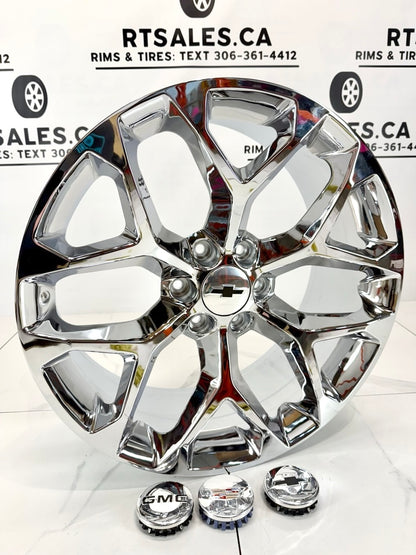 6×139.7 Chrome Snowflake Replika Rims – 20" & 22"