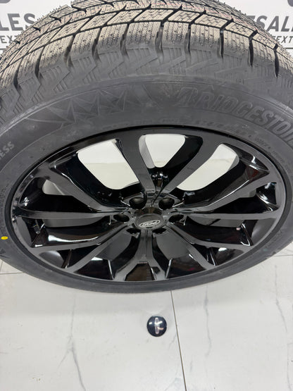 Bridgestone Blizzak Icepeak Winter Tires on 22" Ford F-150 Rims