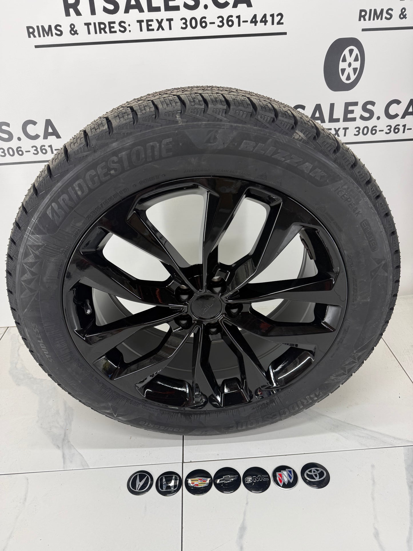 Bridgestone Icepeak Winter Tires on 17" or 18" Black RT Rims 5x120