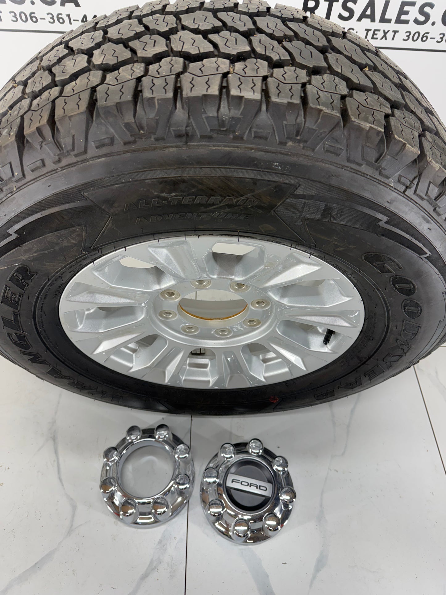 LT 275/70/18 Goodyear Tires F250 F350 Rims 8x170 + Spare (Takeoffs)
