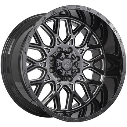 22x12 XR109 Rotary Forged  Gloss Black Milled