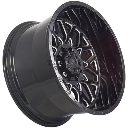 22x12 XR109 Rotary Forged  Gloss Black Milled
