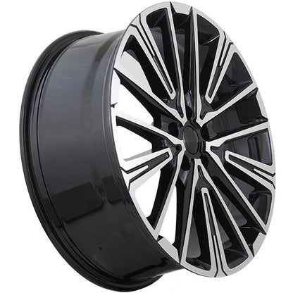 20x8 Replica R397 Gloss Black Machined Face Rims 5x112