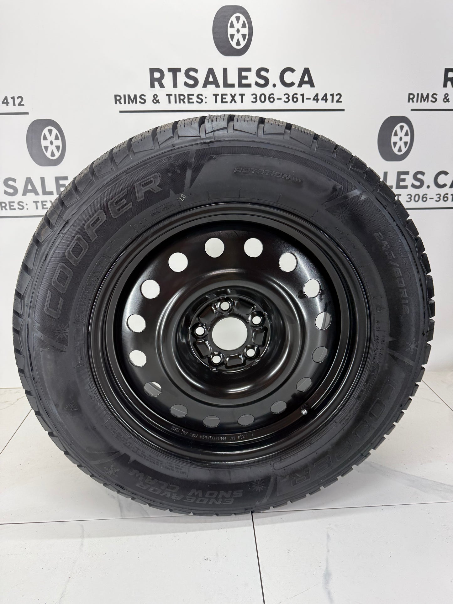 Cooper Endeavor Snow Claw Winter Tires on 15", 16", 17" or 18" Steel Rims 5x114.3