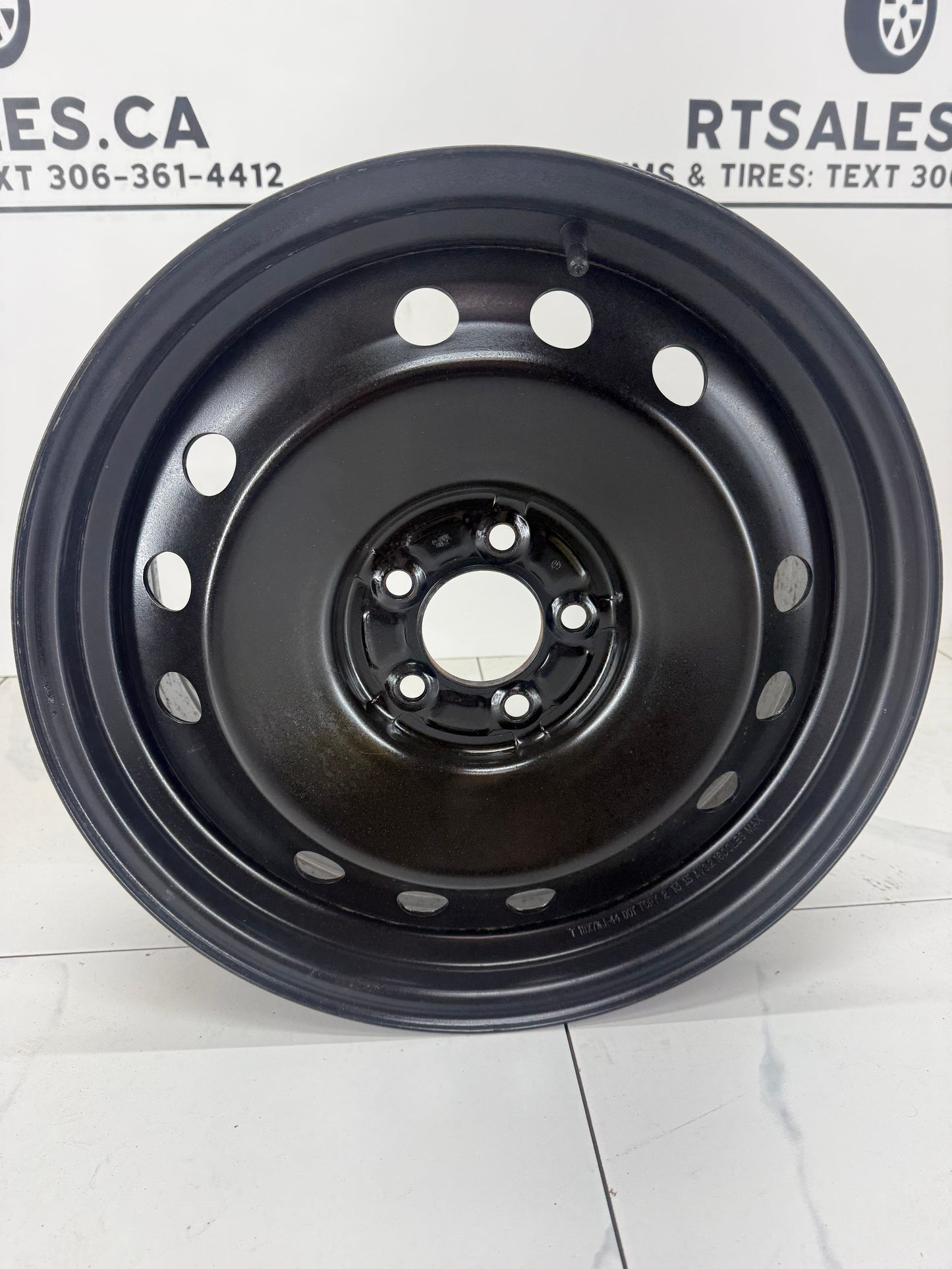 18x7.5 Black Steel Rims 5x114.3 (Used)