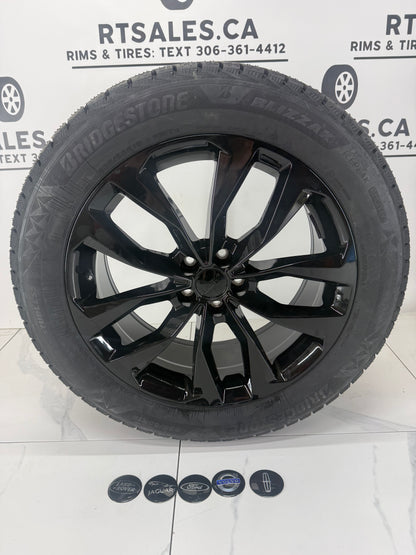 Bridgestone Icepeak Winter Tires on 17", 18", 19", 20" Black RT Rims 5x108