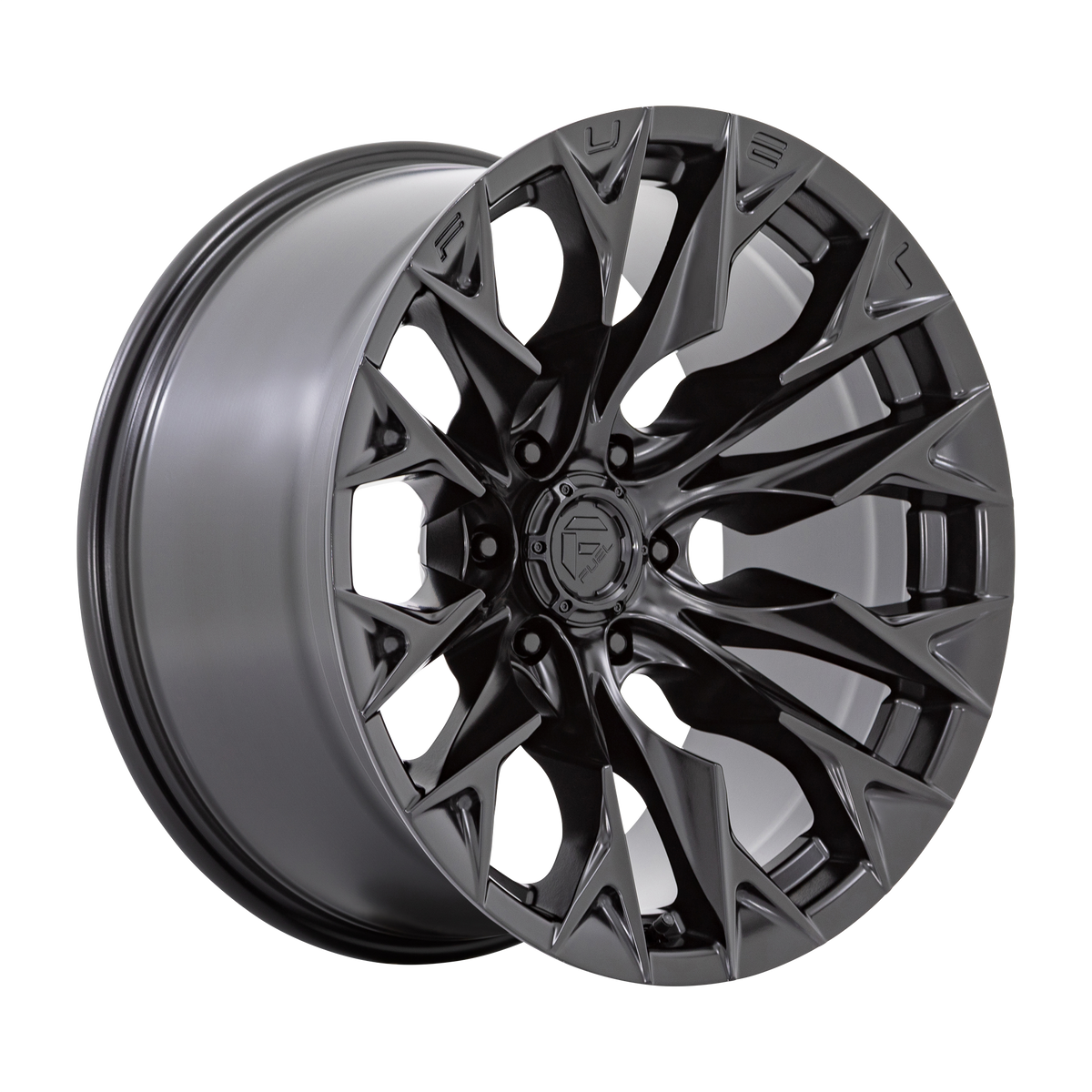 20x10 Fuel Flame Blackout Rims 6x139.7 -18mm — Blackout