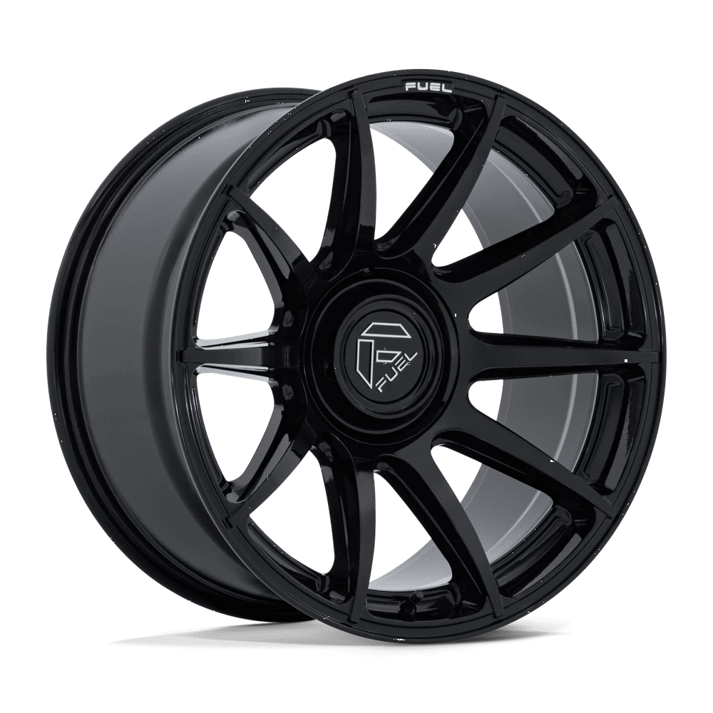 20x10 Fuel Halo Gloss Black Rims 6x135, 6x139.7 -18mm — Gloss Black