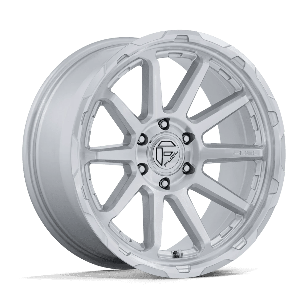 20x9 Fuel Circuit Gloss Silver W/ Machined Face Rims 6x135 +20mm — Gloss Silver W/ Machined Face