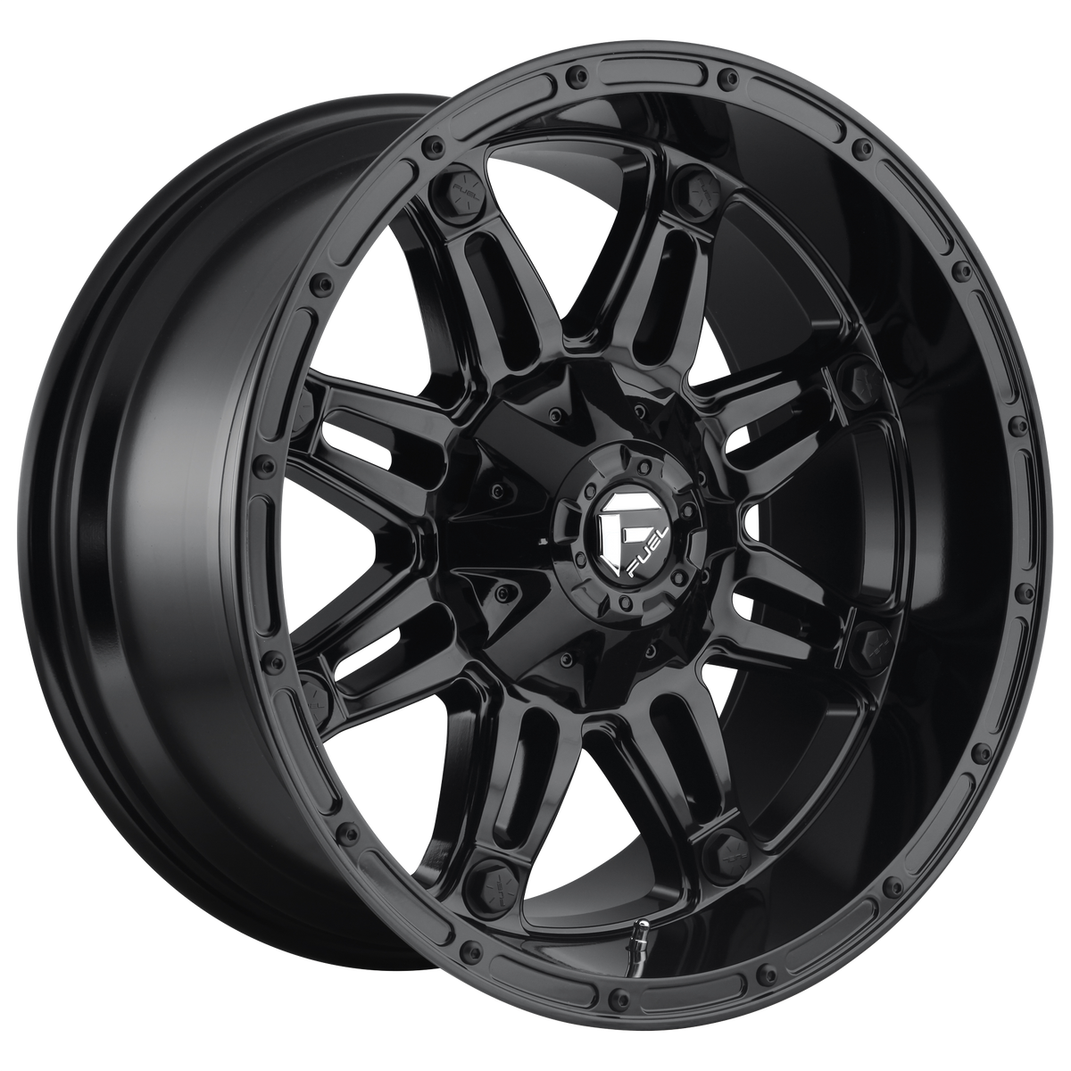 20x9 Fuel Hostage Gloss Black Rims 6x135, 6x139.7 +20mm — Gloss Black