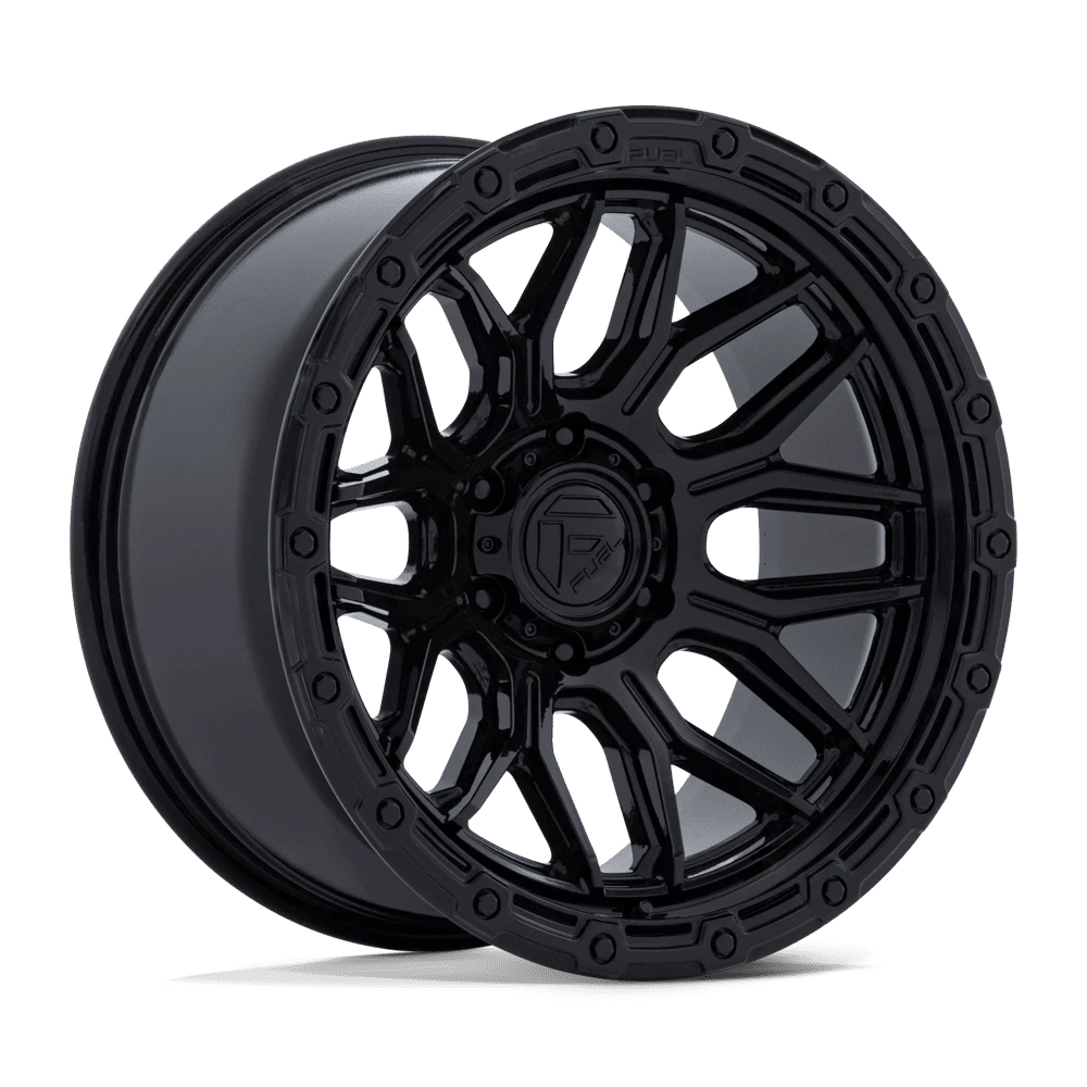 20x9 Fuel Surge Gloss Black Rims 6x139.7 +1mm — Gloss Black
