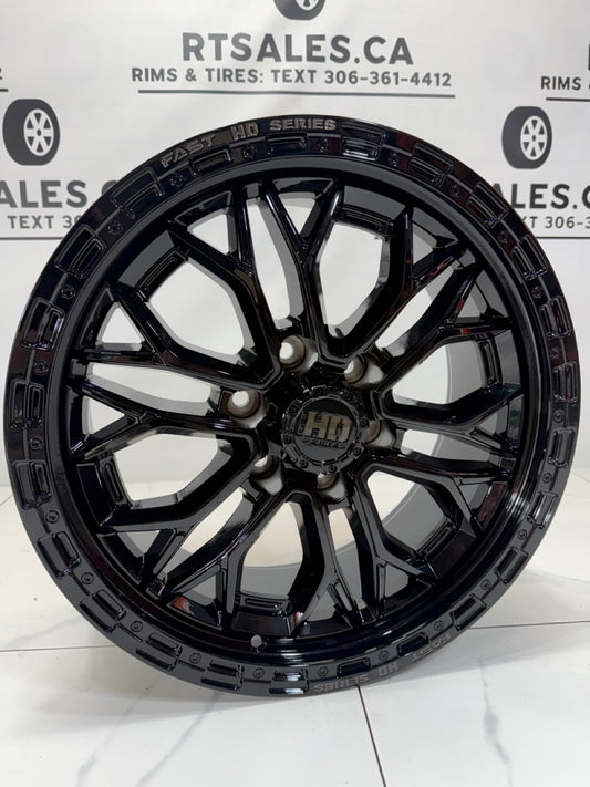 6×139 Black Fast Muramasa Rims – 17", 18", & 20"