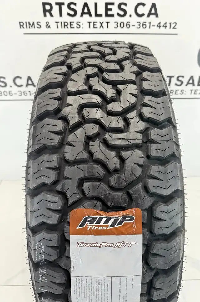 LT 275/70/18 AMP Pro tires on 18x8.5 Replica R250 rims 6x135