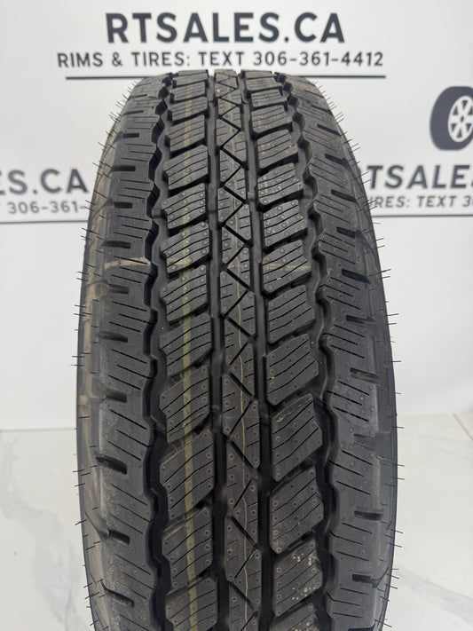 255/75R17 Bridgestone Dueler A/T RH-S all season tire tread — new takeoffs at R&T Sales Saskatoon
