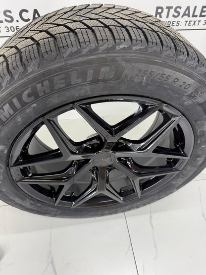 Michelin X-Ice Snow Winter Tires on 20" Ruffino Demon Rims 6x120