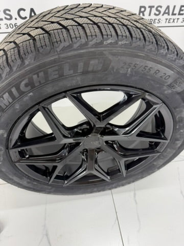 Michelin X-Ice Snow Winter Tires on 20" Ruffino Demon Rims 6x132