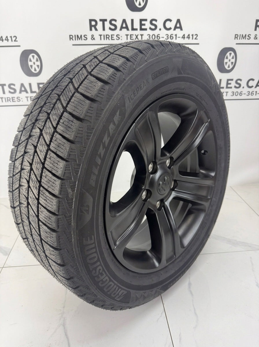 275/60/20 Bridgestone Blizzak Icepeak Winter Tires on 20" Dodge Ram Replica Rims 5x139.7 - R&T Sales
