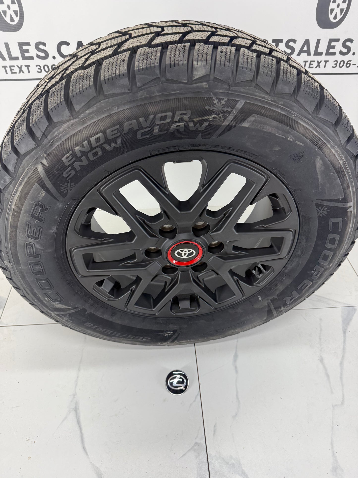Cooper Endeavor Snow Claw Winter Tires on 18" TRD Rims 6x139.7 - R&T Sales