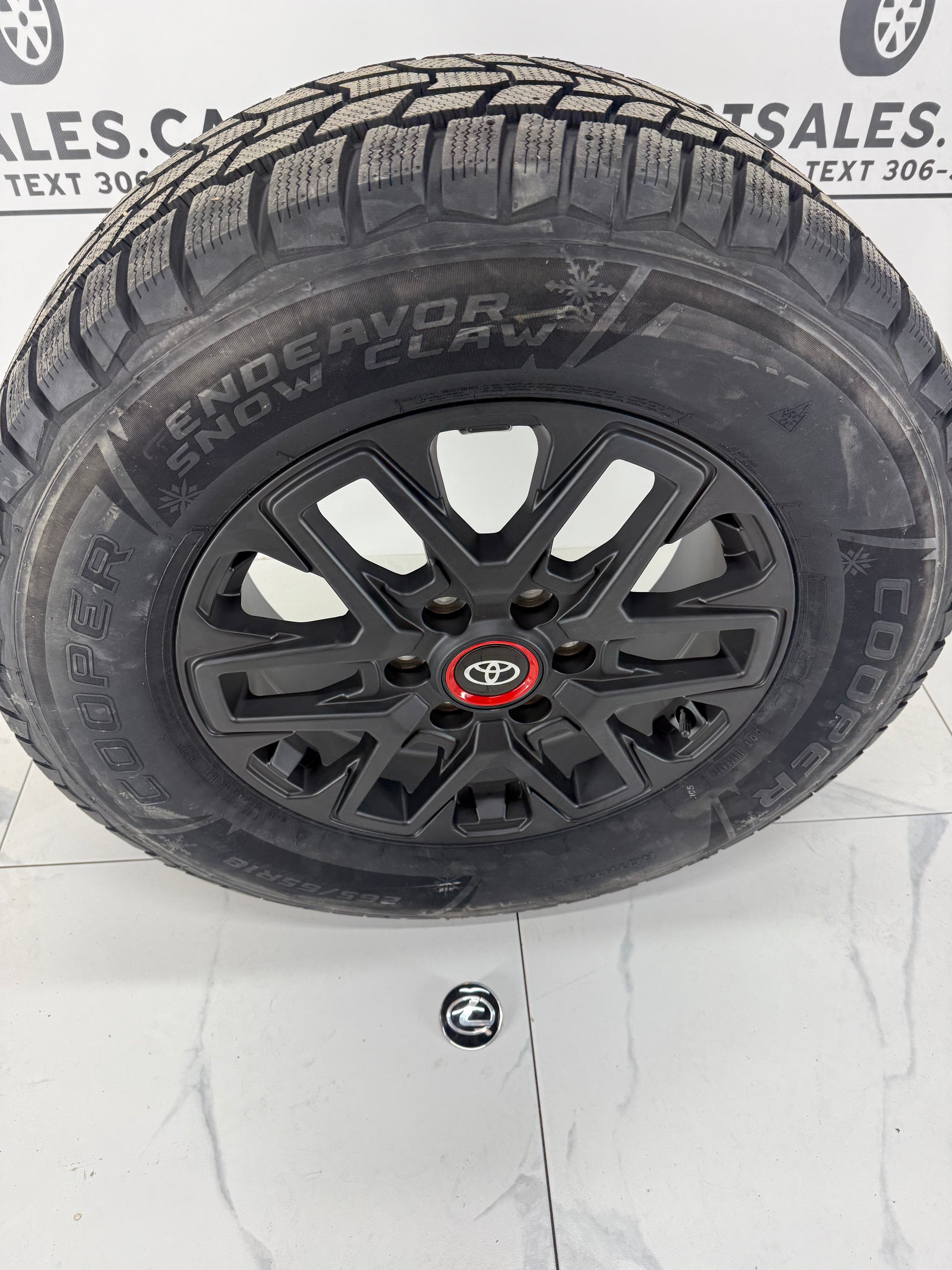 Cooper Endeavor Snow Claw Winter Tires on 18" TRD Rims 6x139.7 - R&T Sales