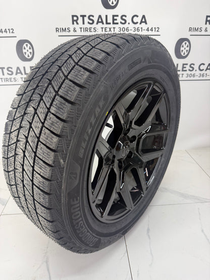 Bridgestone Icepeak Winter Tires on 6x139 Black Replica Ram 1500 Rims – 18", 20", 22"